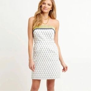 Vineyard Vines Sailboat print strapless mini dress size 8